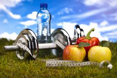 Vitamin and Fitness diet, green grass